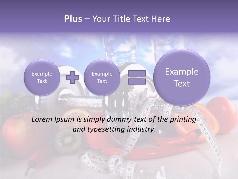 Closeup Weight Health Care PowerPoint Template
