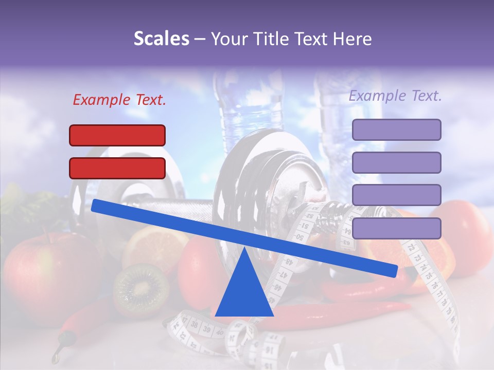Closeup Weight Health Care PowerPoint Template