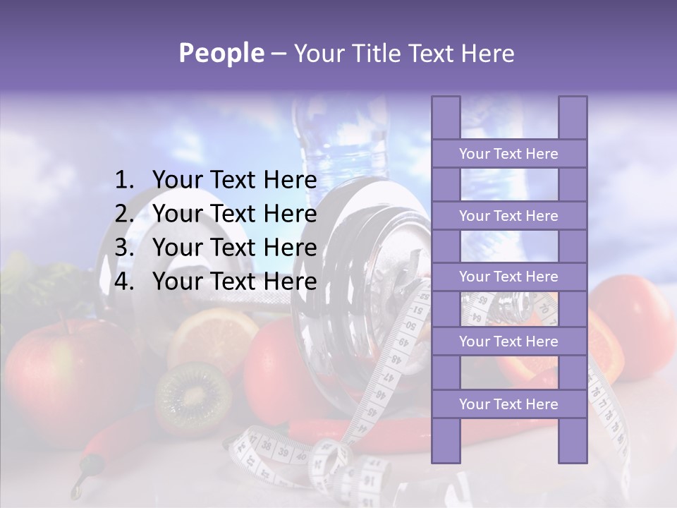 Closeup Weight Health Care PowerPoint Template