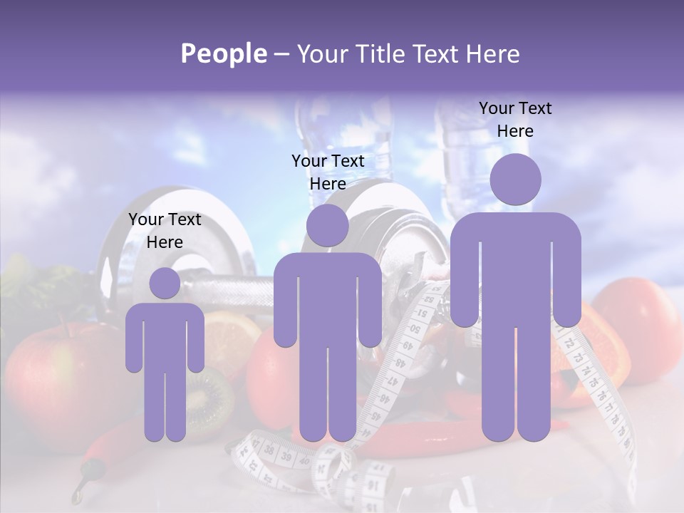 Closeup Weight Health Care PowerPoint Template