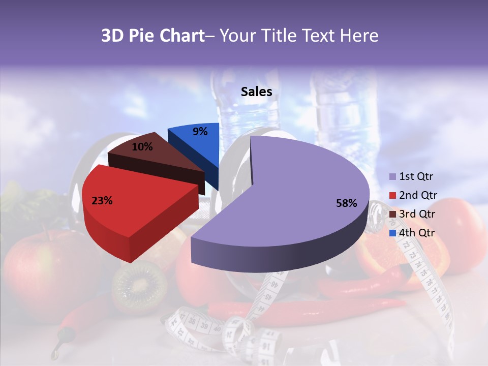 Closeup Weight Health Care PowerPoint Template