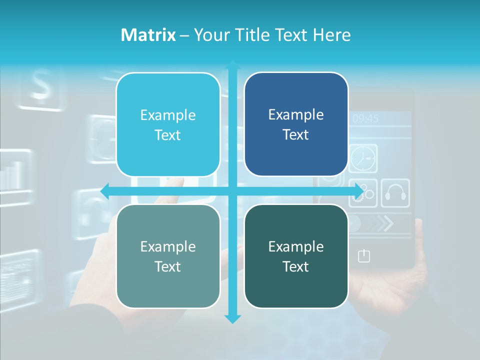 A Person Holding A Smart Phone In Their Hands PowerPoint Template