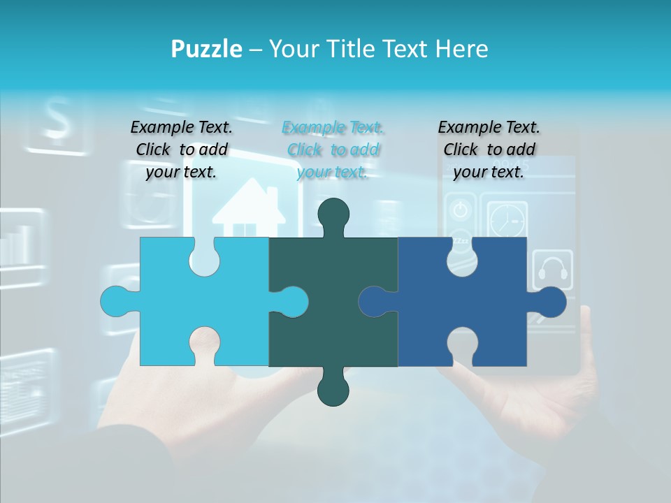 A Person Holding A Smart Phone In Their Hands PowerPoint Template