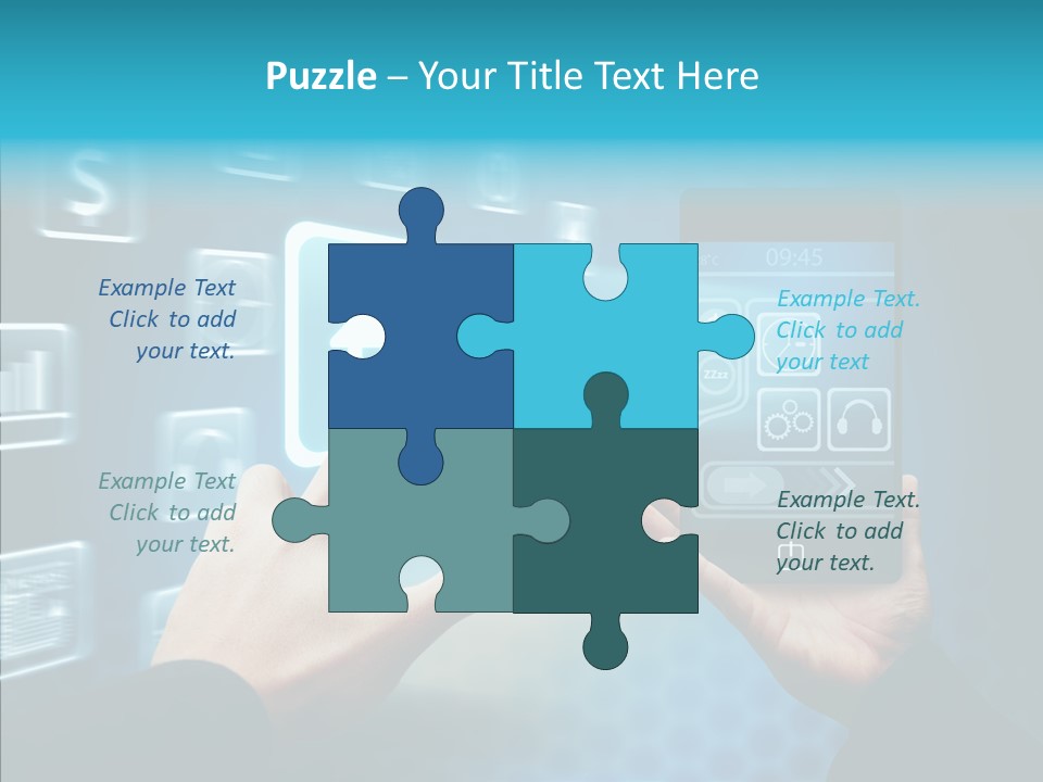 A Person Holding A Smart Phone In Their Hands PowerPoint Template