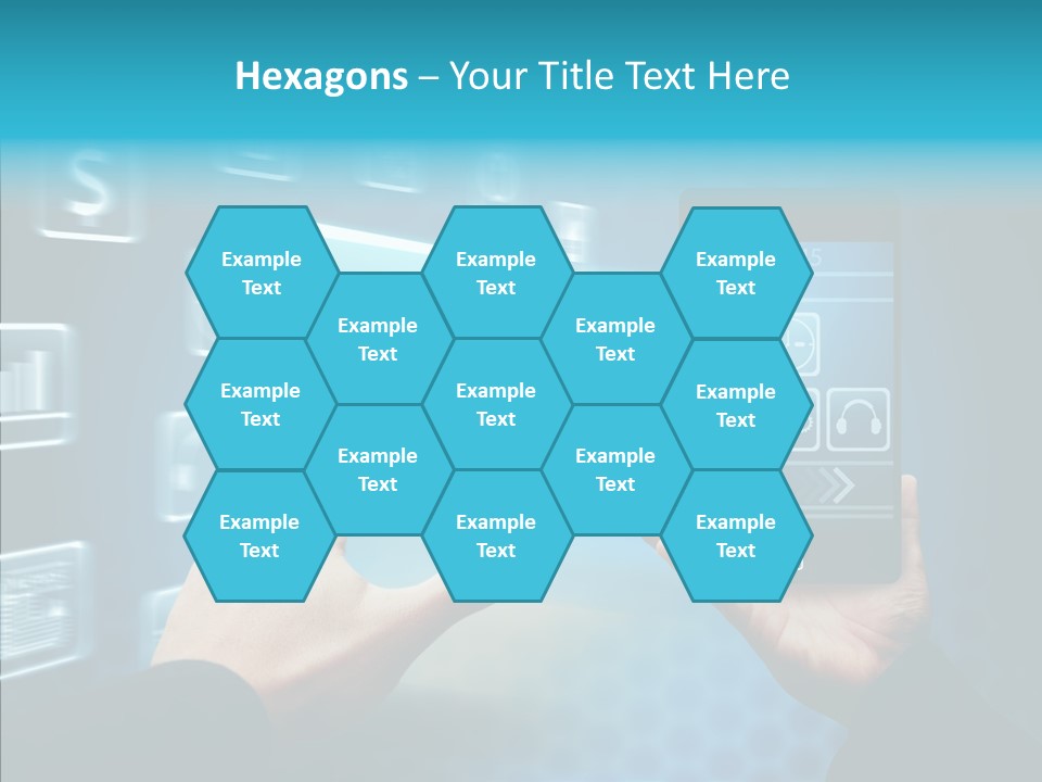 A Person Holding A Smart Phone In Their Hands PowerPoint Template