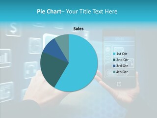 A Person Holding A Smart Phone In Their Hands PowerPoint Template