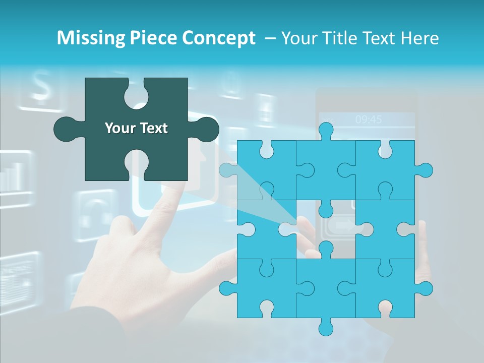 A Person Holding A Smart Phone In Their Hands PowerPoint Template