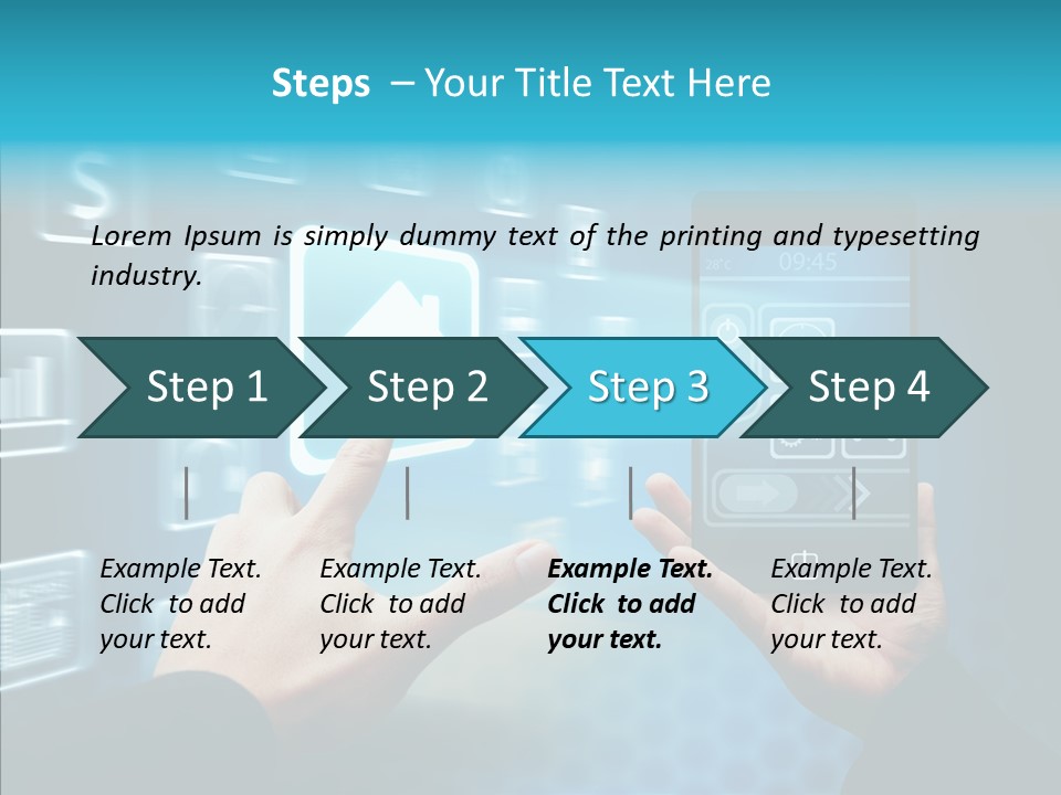 A Person Holding A Smart Phone In Their Hands PowerPoint Template