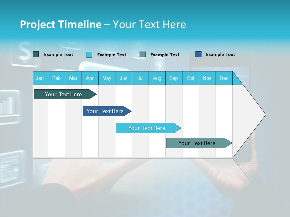 A Person Holding A Smart Phone In Their Hands PowerPoint Template
