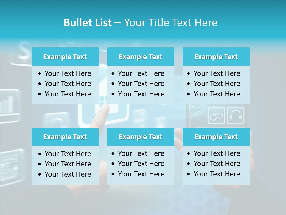 A Person Holding A Smart Phone In Their Hands PowerPoint Template