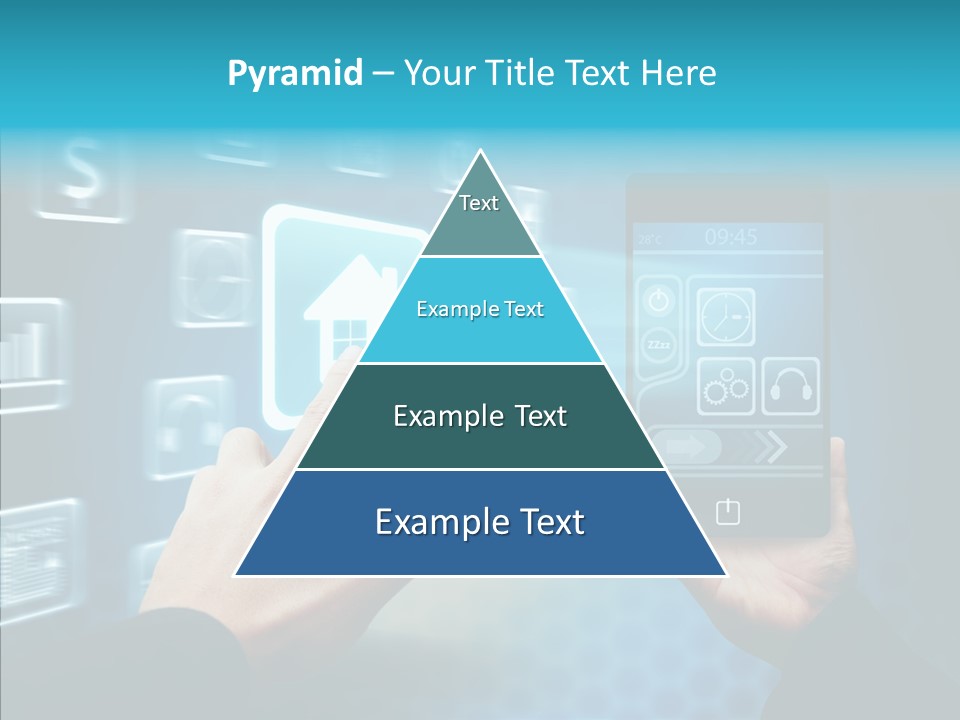 A Person Holding A Smart Phone In Their Hands PowerPoint Template