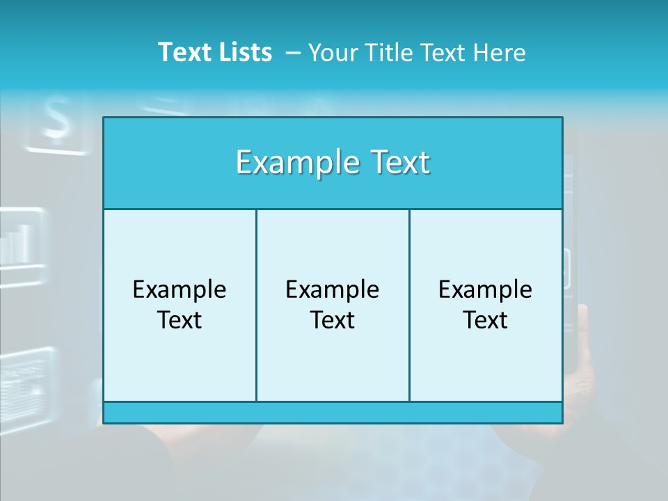 A Person Holding A Smart Phone In Their Hands PowerPoint Template