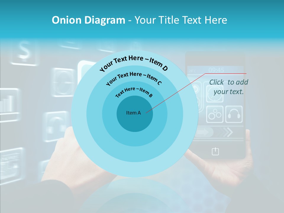 A Person Holding A Smart Phone In Their Hands PowerPoint Template