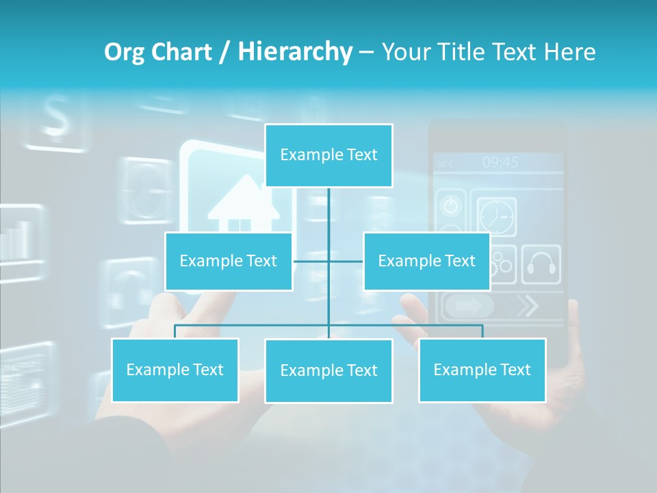 A Person Holding A Smart Phone In Their Hands PowerPoint Template
