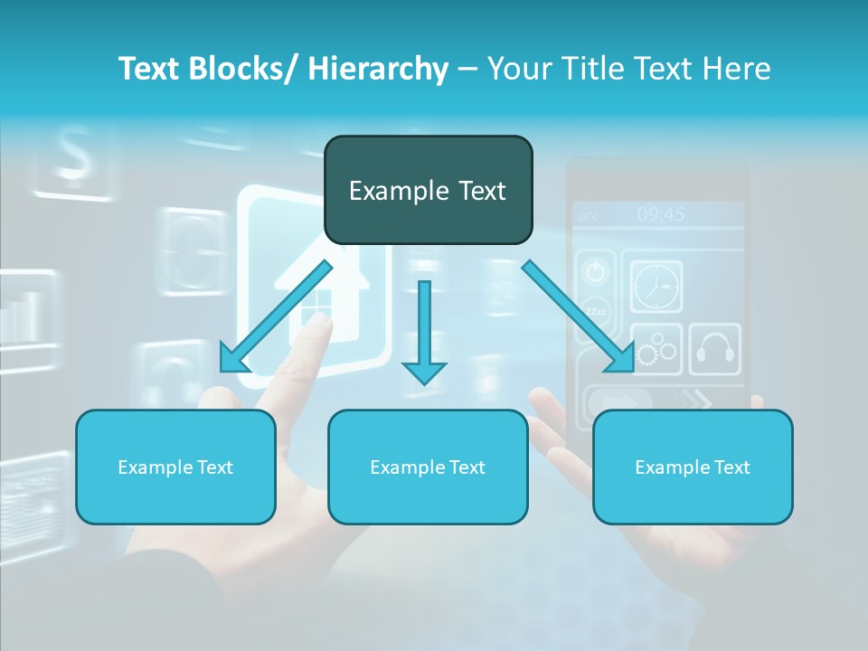 A Person Holding A Smart Phone In Their Hands PowerPoint Template