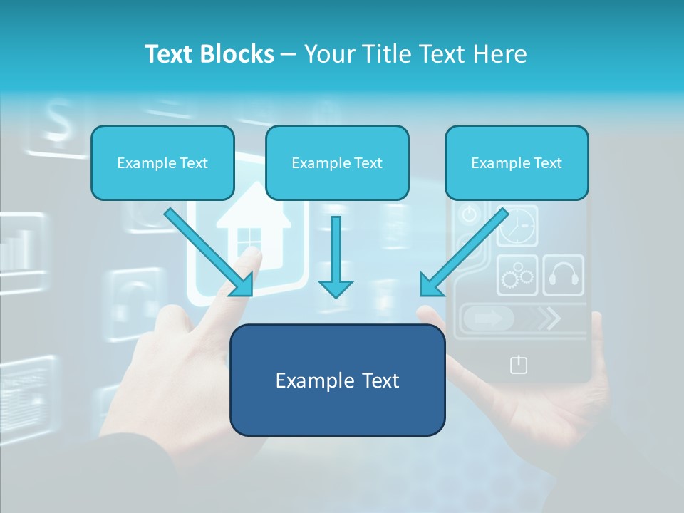 A Person Holding A Smart Phone In Their Hands PowerPoint Template