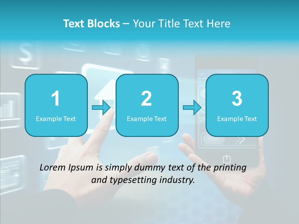 A Person Holding A Smart Phone In Their Hands PowerPoint Template