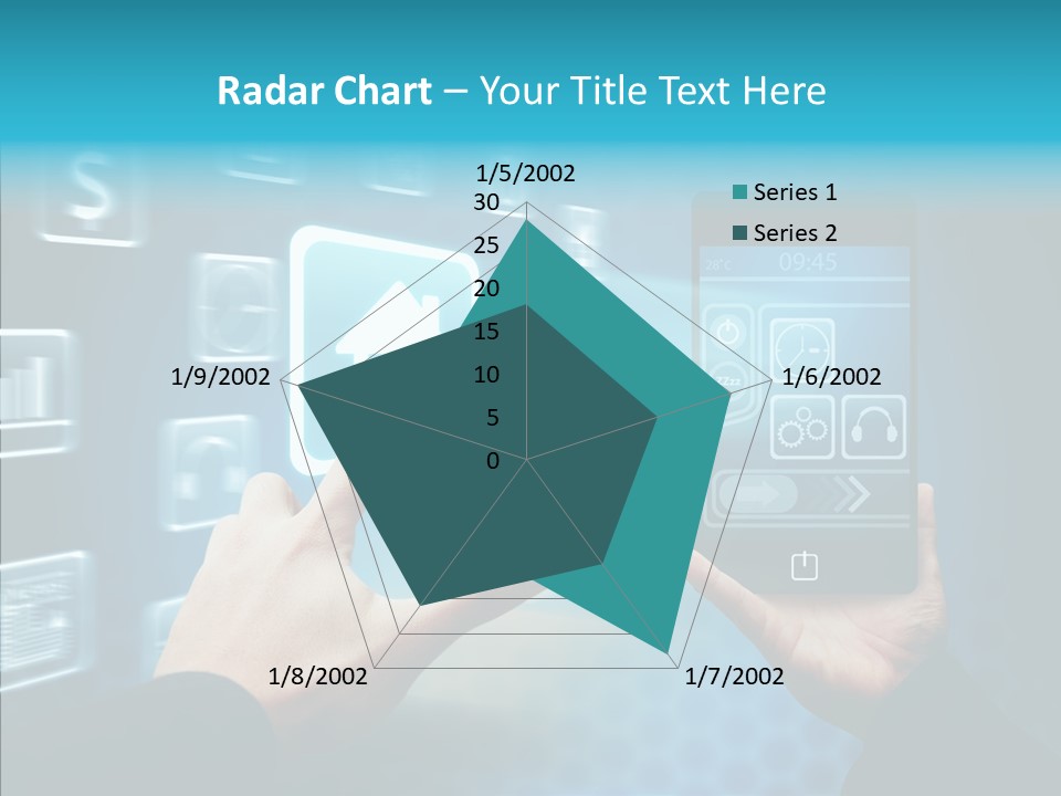 A Person Holding A Smart Phone In Their Hands PowerPoint Template