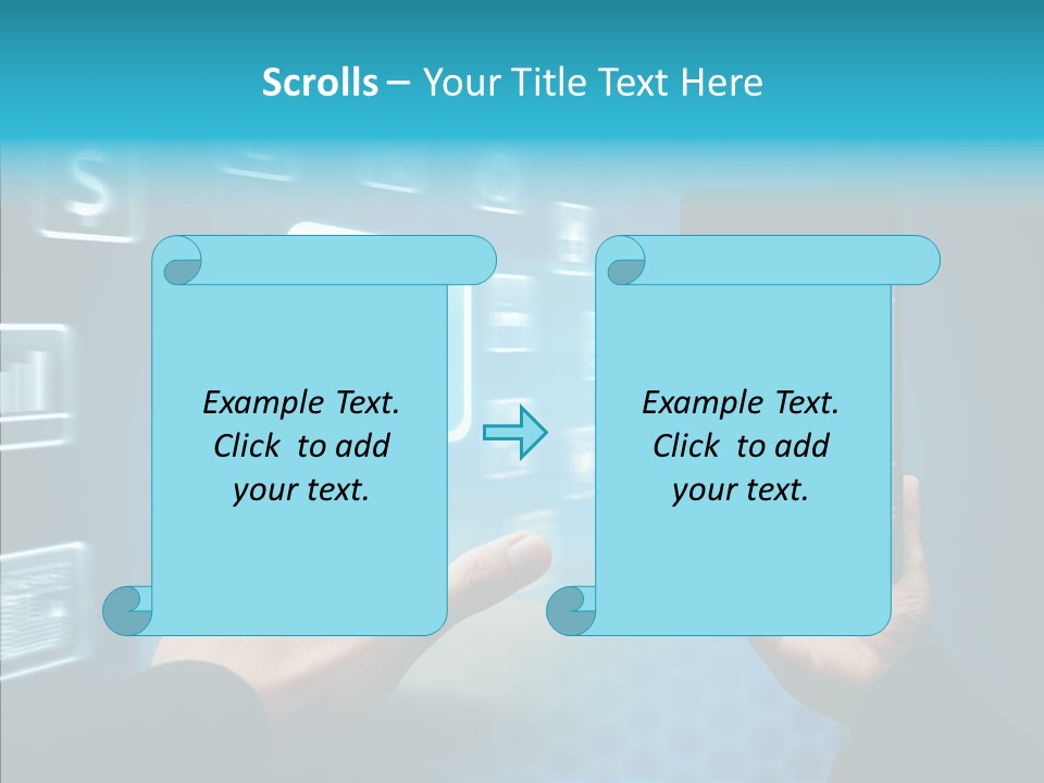 A Person Holding A Smart Phone In Their Hands PowerPoint Template
