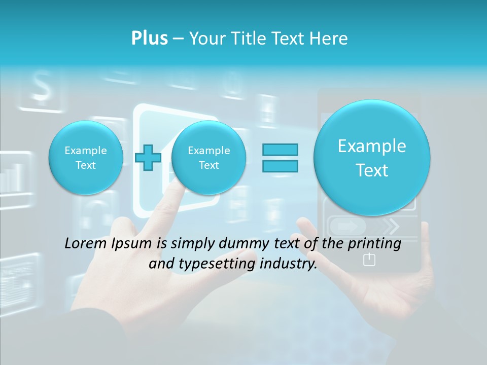 A Person Holding A Smart Phone In Their Hands PowerPoint Template