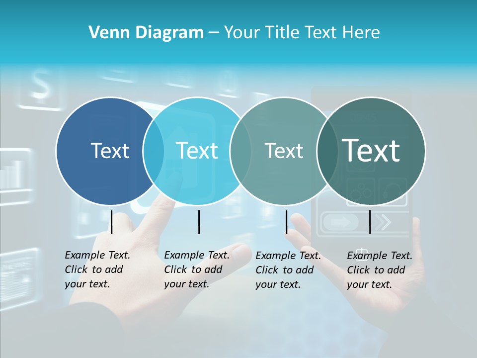 A Person Holding A Smart Phone In Their Hands PowerPoint Template