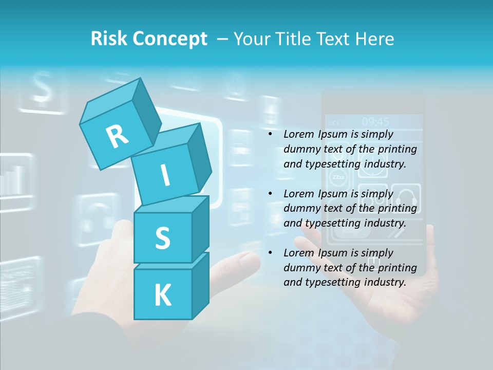 A Person Holding A Smart Phone In Their Hands PowerPoint Template