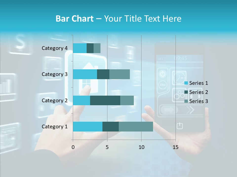 A Person Holding A Smart Phone In Their Hands PowerPoint Template