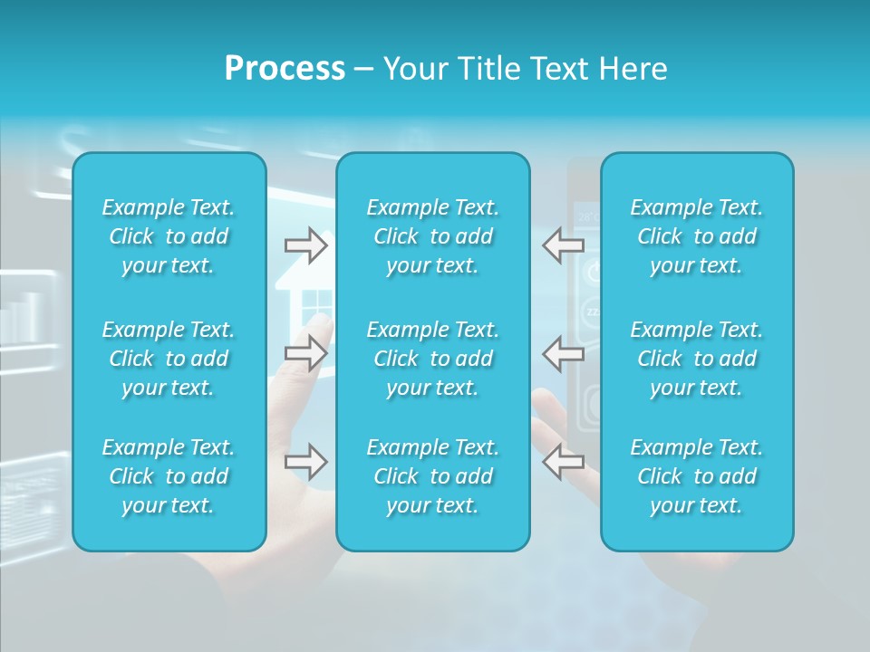 A Person Holding A Smart Phone In Their Hands PowerPoint Template