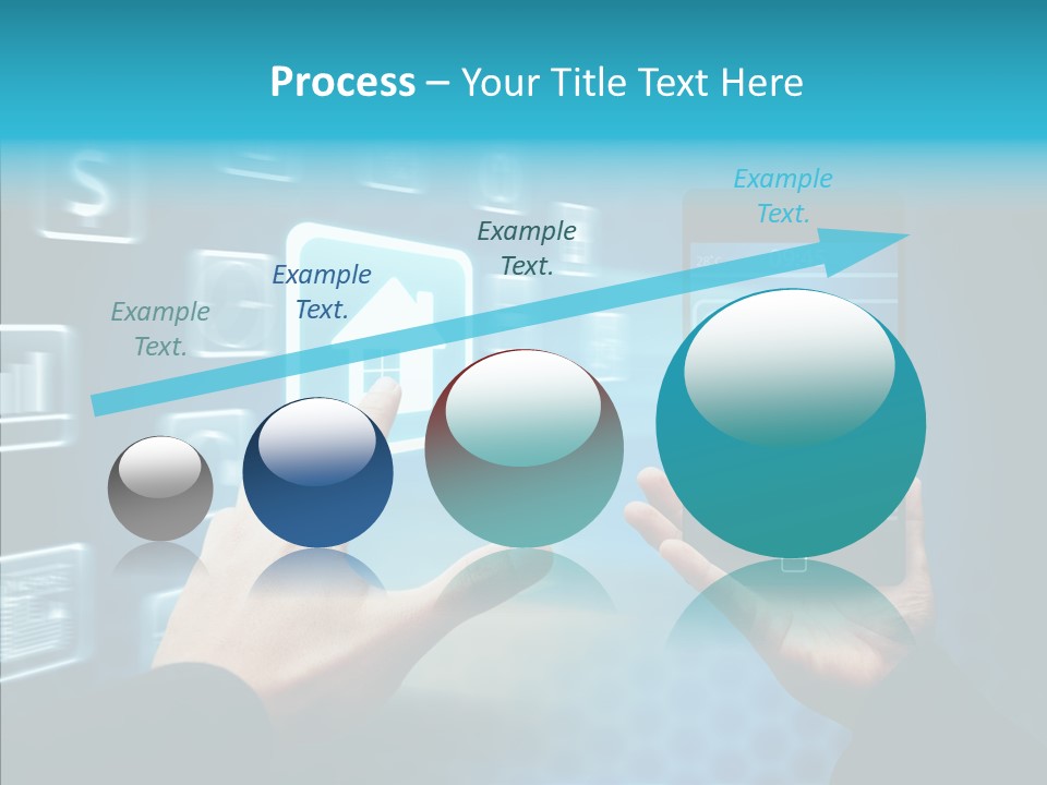 A Person Holding A Smart Phone In Their Hands PowerPoint Template