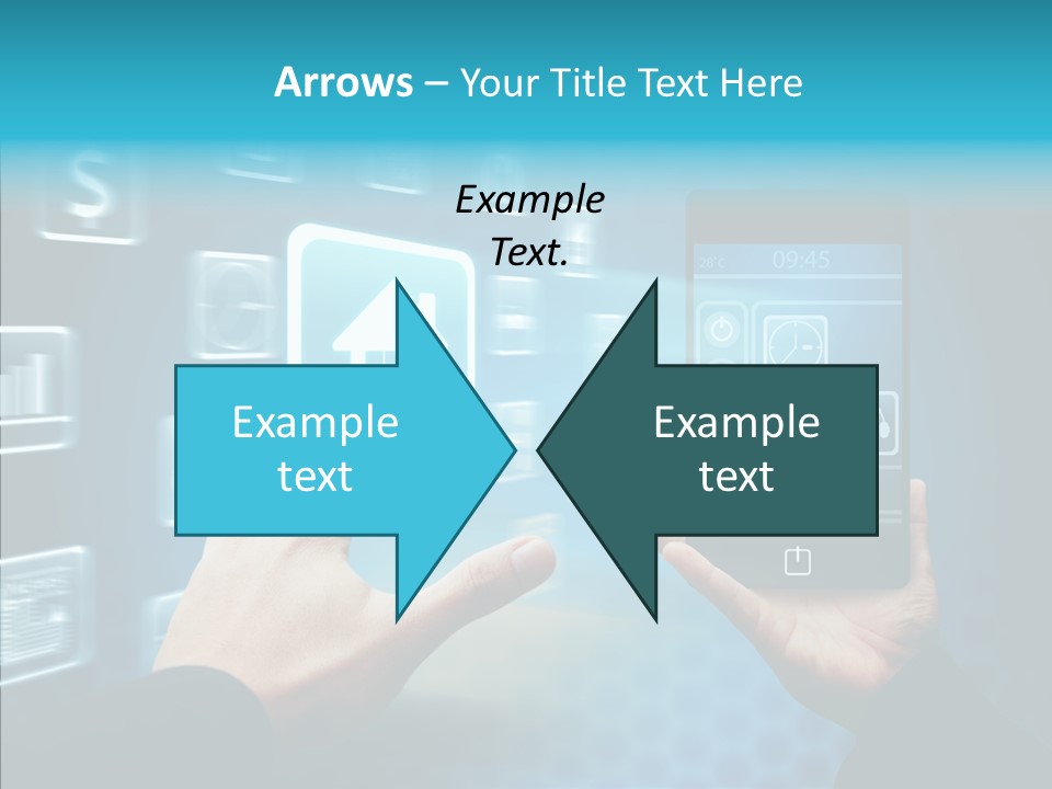 A Person Holding A Smart Phone In Their Hands PowerPoint Template