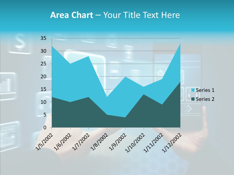 A Person Holding A Smart Phone In Their Hands PowerPoint Template