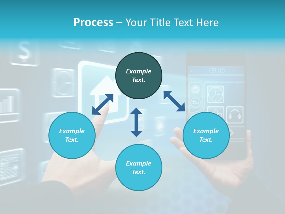 A Person Holding A Smart Phone In Their Hands PowerPoint Template