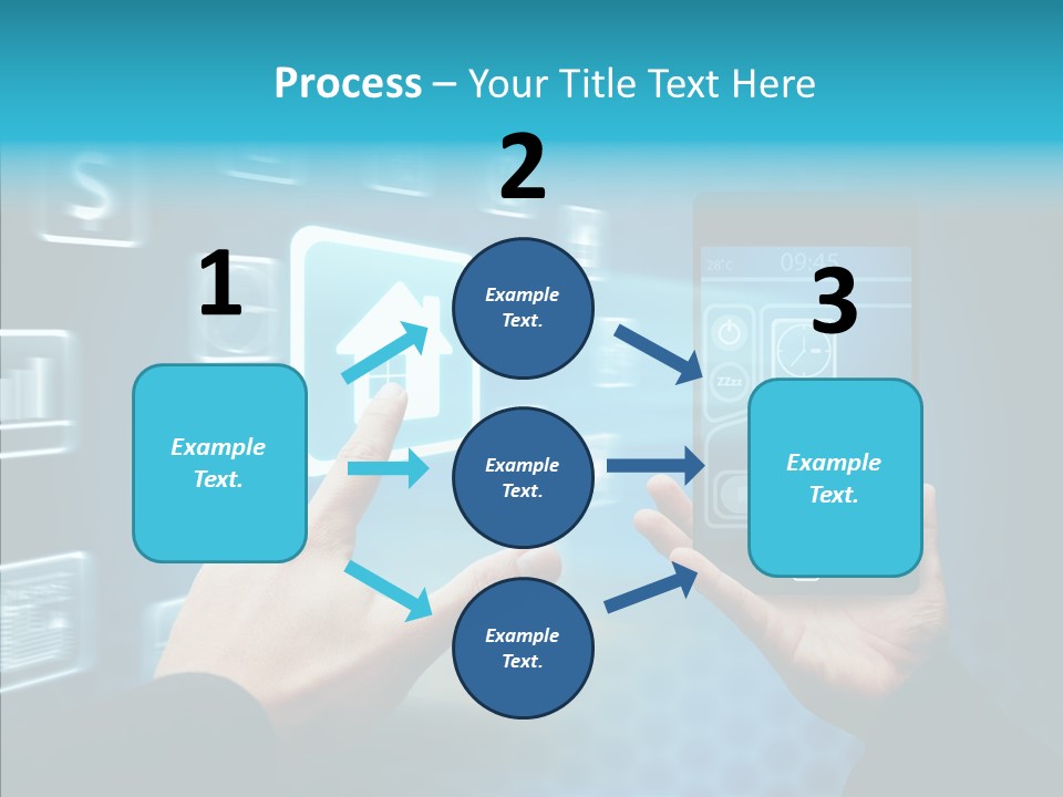 A Person Holding A Smart Phone In Their Hands PowerPoint Template