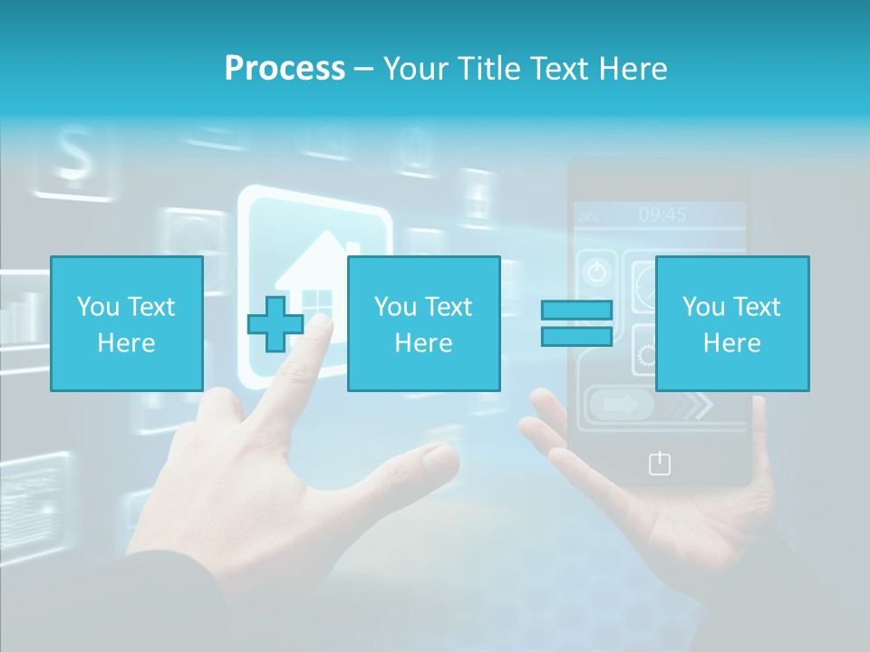 A Person Holding A Smart Phone In Their Hands PowerPoint Template