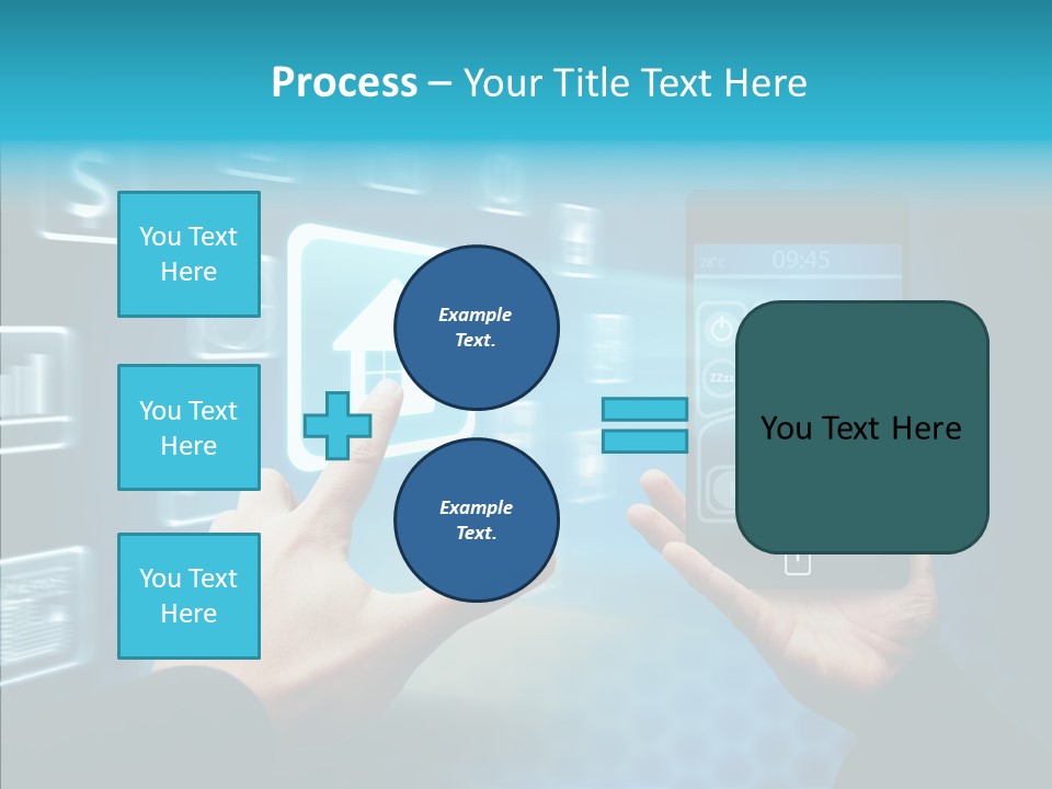 A Person Holding A Smart Phone In Their Hands PowerPoint Template