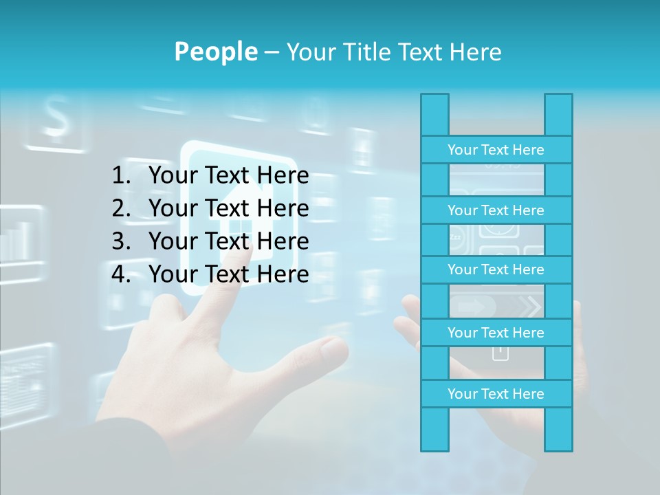 A Person Holding A Smart Phone In Their Hands PowerPoint Template