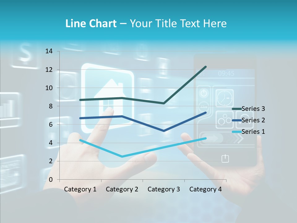 A Person Holding A Smart Phone In Their Hands PowerPoint Template