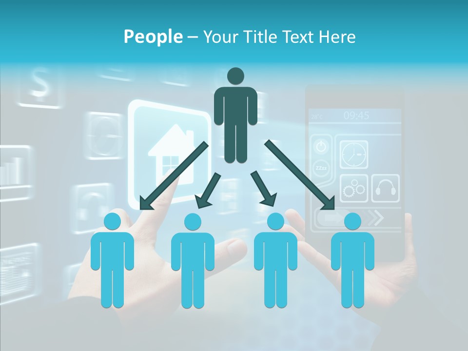 A Person Holding A Smart Phone In Their Hands PowerPoint Template