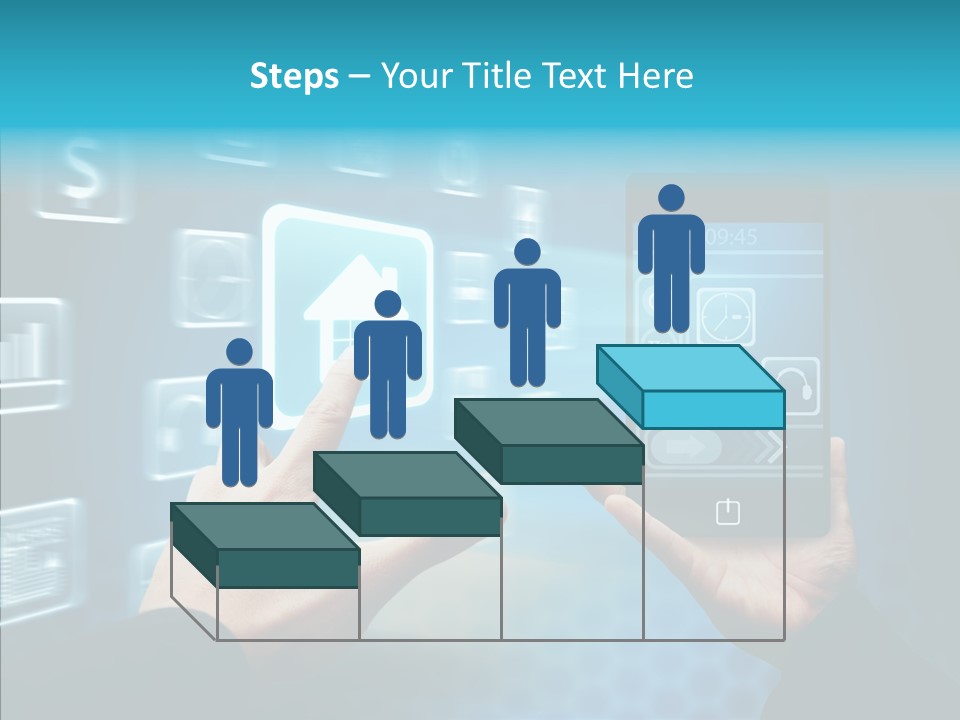 A Person Holding A Smart Phone In Their Hands PowerPoint Template