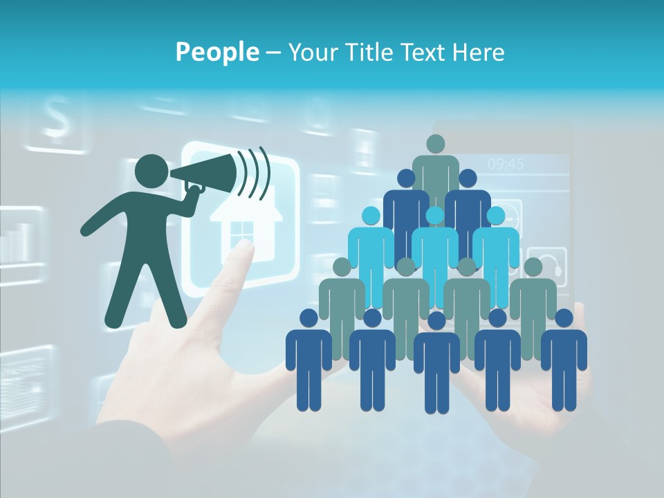 A Person Holding A Smart Phone In Their Hands PowerPoint Template