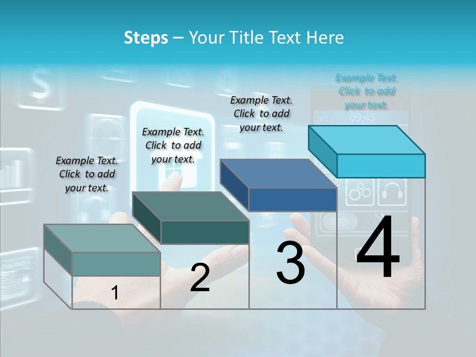 A Person Holding A Smart Phone In Their Hands PowerPoint Template
