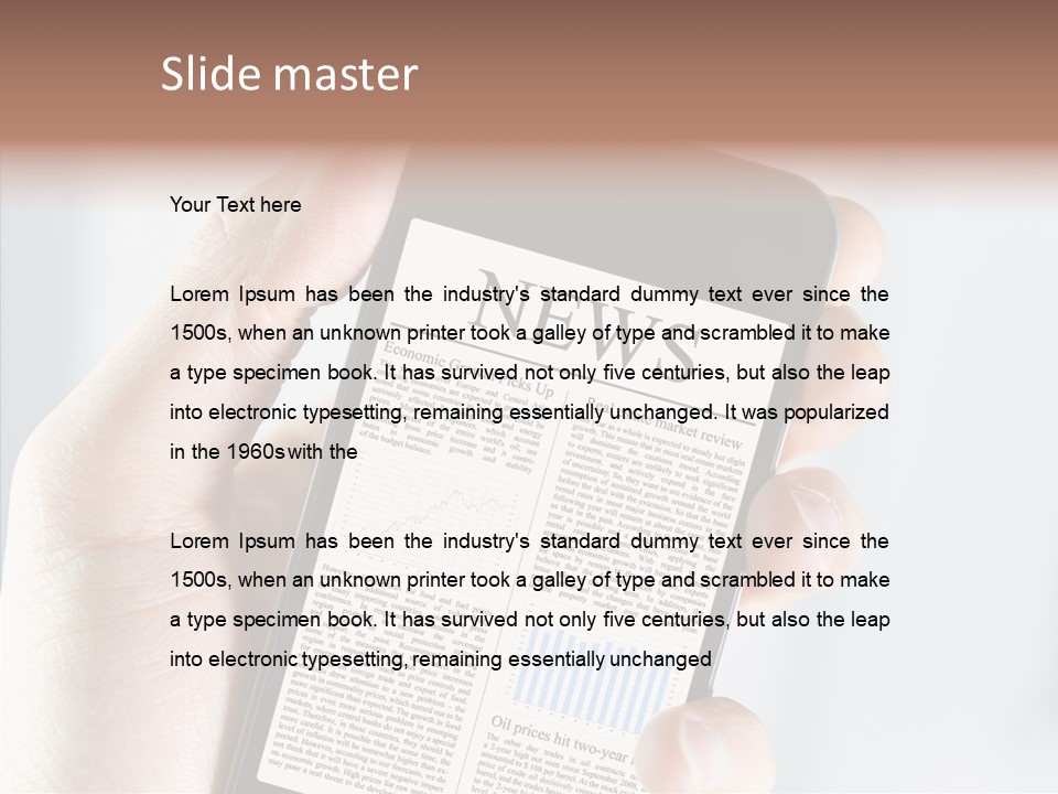 Business Information Mobile PowerPoint Template