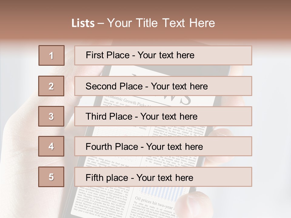 Business Information Mobile PowerPoint Template