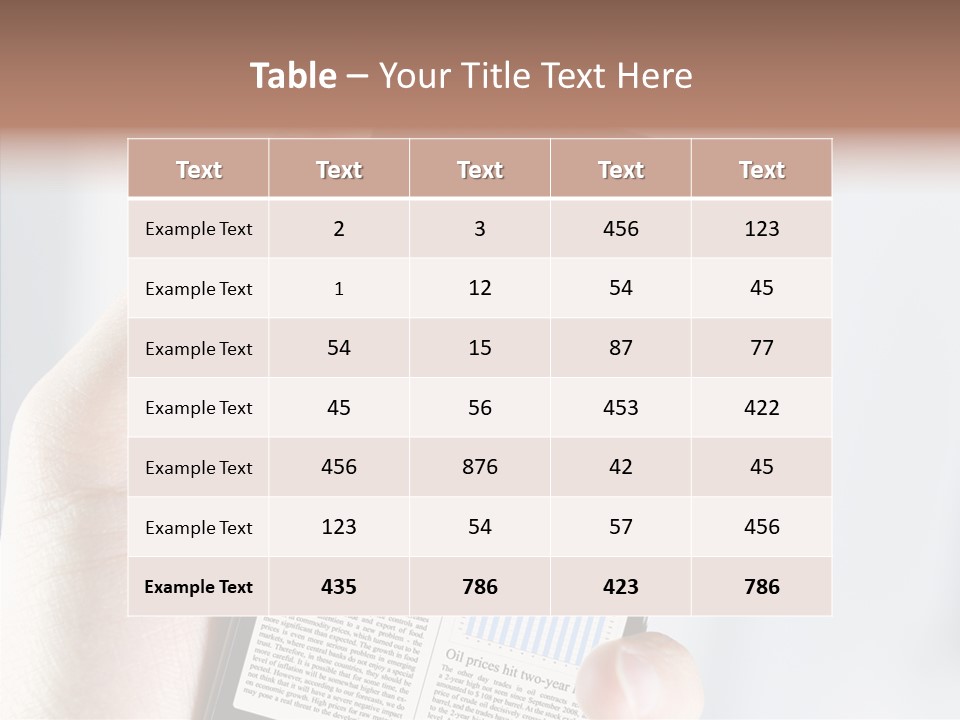 Business Information Mobile PowerPoint Template