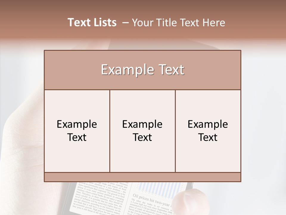 Business Information Mobile PowerPoint Template