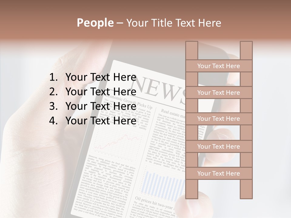 Business Information Mobile PowerPoint Template