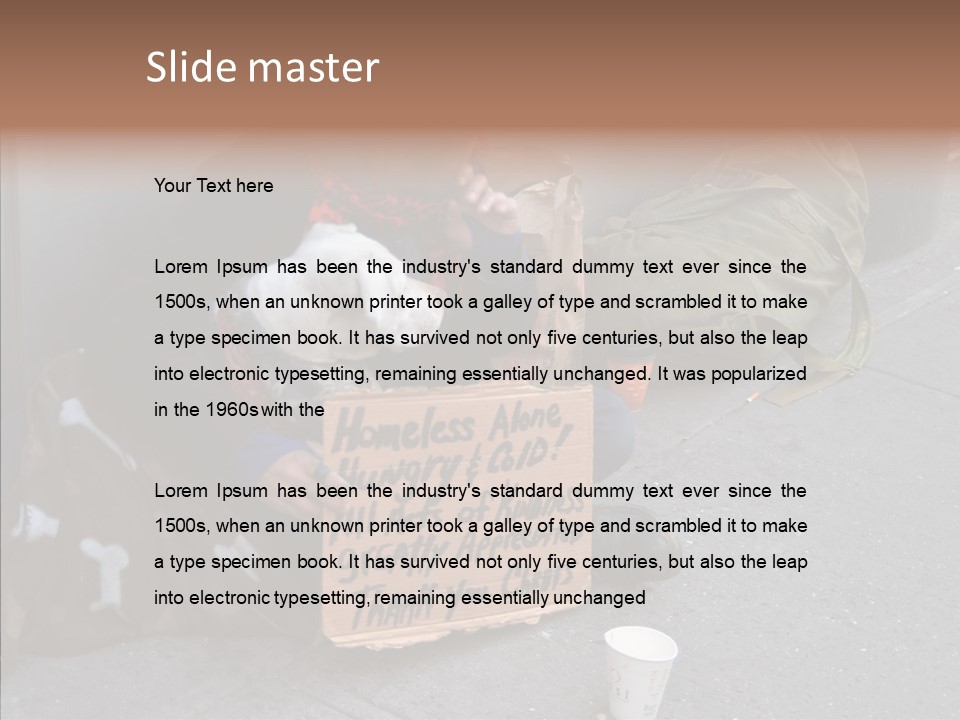 Tired Usa Luck PowerPoint Template