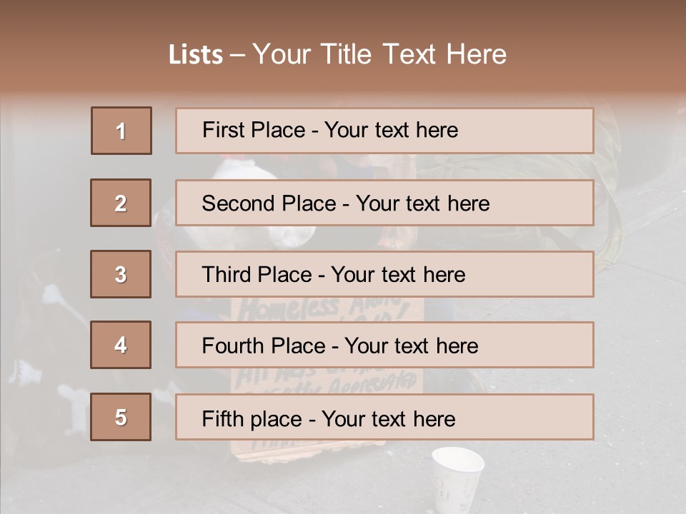 Tired Usa Luck PowerPoint Template