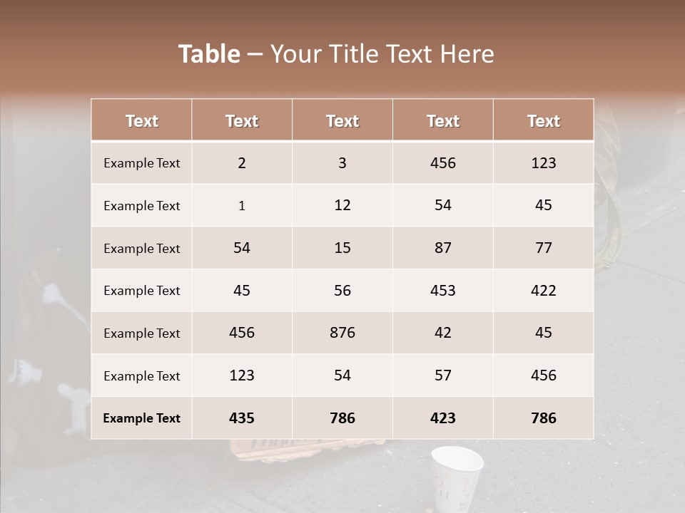 Tired Usa Luck PowerPoint Template