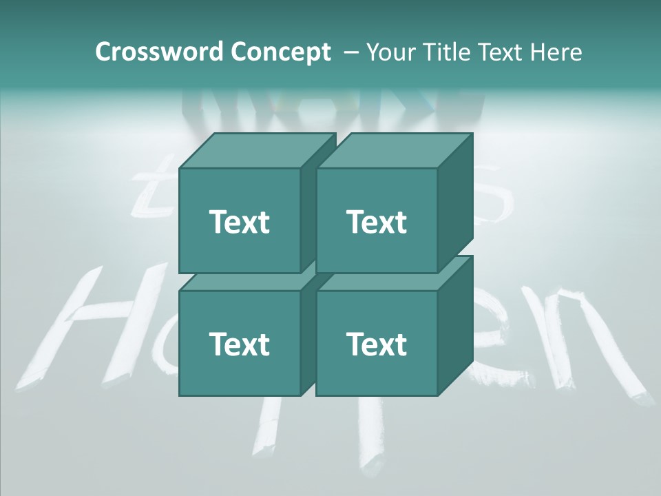 Goal Text Background PowerPoint Template